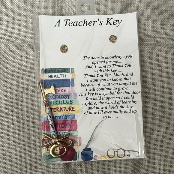 A Teachers Key Thank You Teacher Gift Back To School Present NEW - Picture 1 of 2